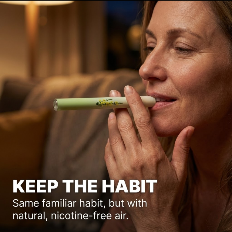 Natural Herbal Inhaler For Quitting Smoke And Ritual Use