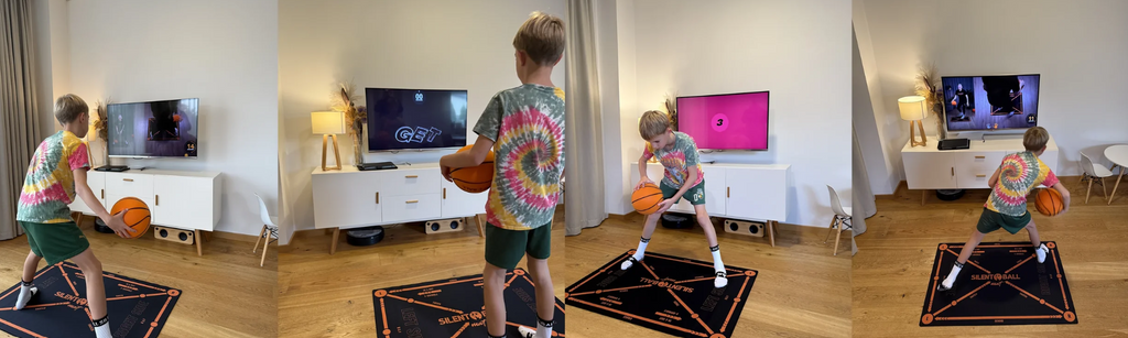 Dribble silencieux et maniement du ballon pour l’entraînement de basketball | Fioriscas