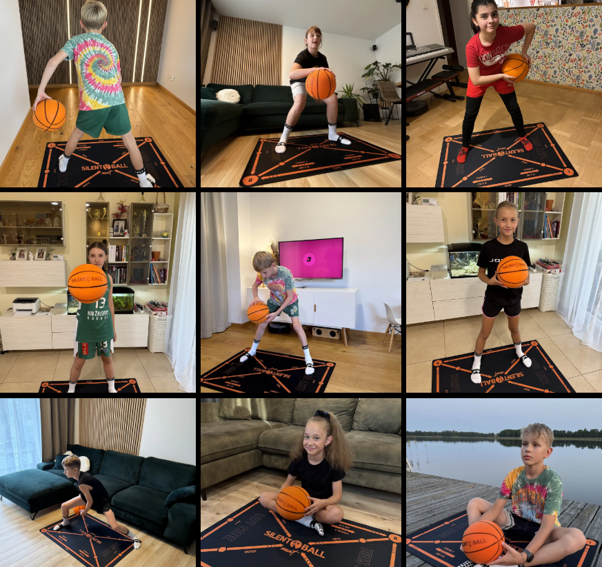 Dribble silencieux et maniement du ballon pour l’entraînement de basketball | Fioriscas