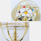 Grand Orrery Model Handcrafted Mechanical Brass Solar System Replica (5 Planets)