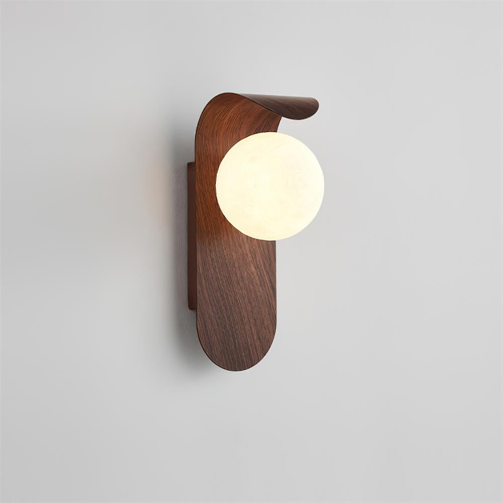 Exuro Indoor Wall Lamp Wood Color / Walnut Color | Fioriscas