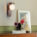 Exuro Indoor Wall Lamp Wood Color / Walnut Color | Fioriscas