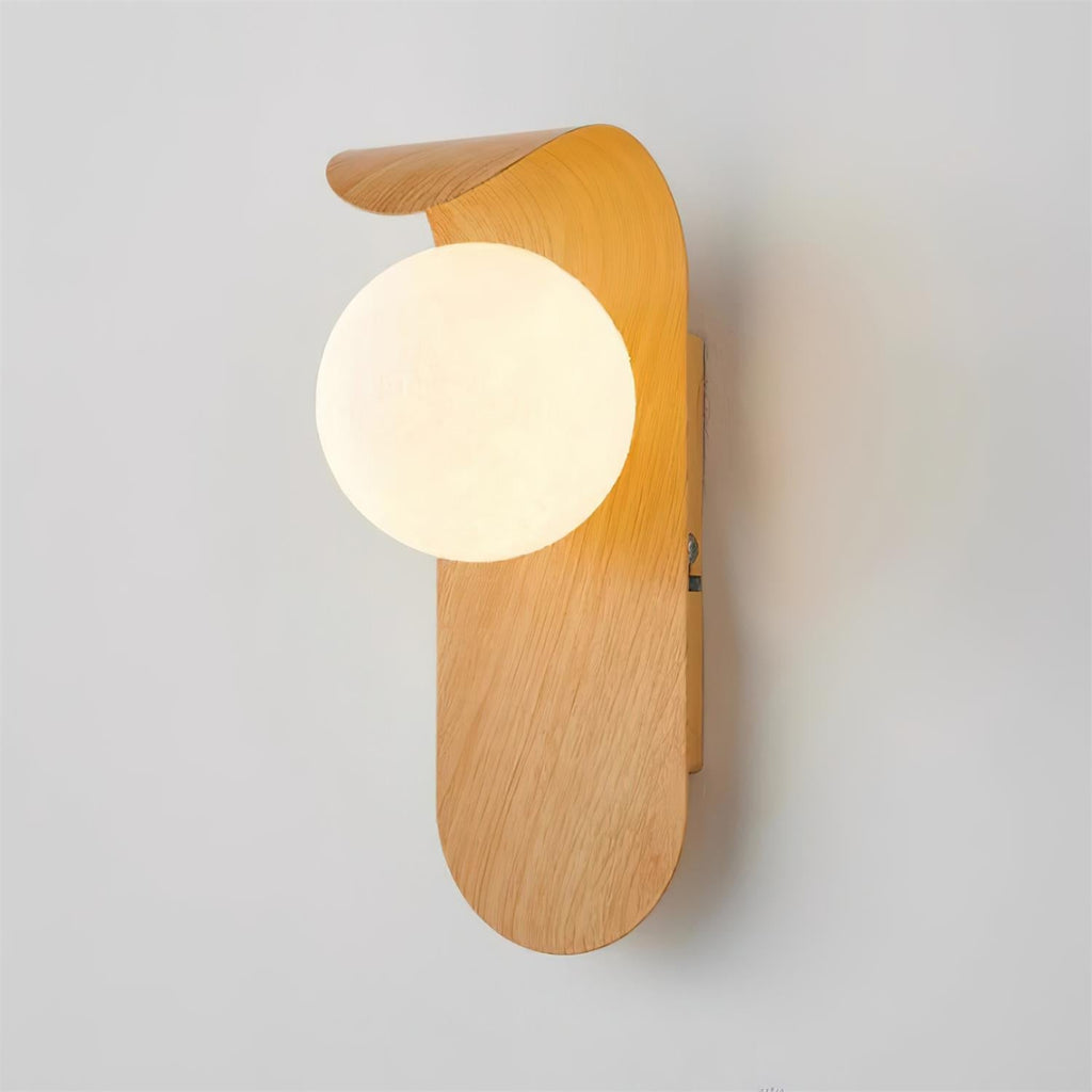 Exuro Indoor Wall Lamp Wood Color / Walnut Color | Fioriscas