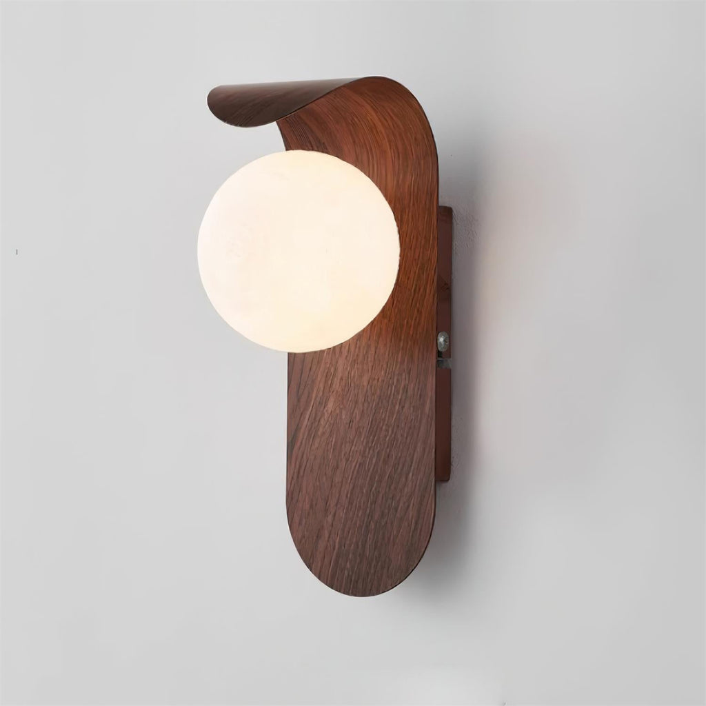 Exuro Indoor Wall Lamp Wood Color / Walnut Color | Fioriscas