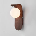 Exuro Indoor Wall Lamp Wood Color / Walnut Color | Fioriscas