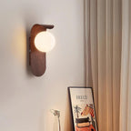 Exuro Indoor Wall Lamp Wood Color / Walnut Color | Fioriscas