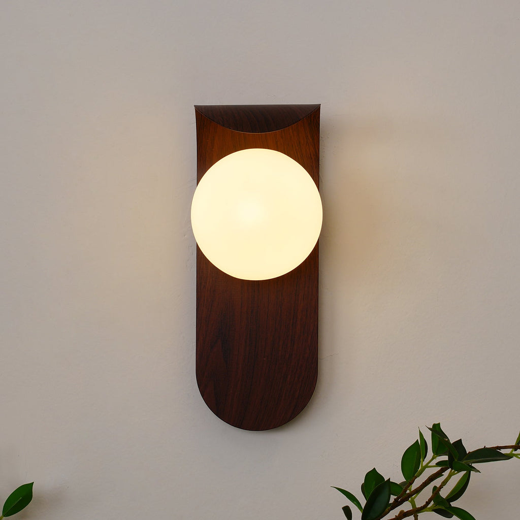 Exuro Indoor Wall Lamp Wood Color / Walnut Color | Fioriscas