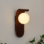 Exuro Indoor Wall Lamp Wood Color / Walnut Color | Fioriscas