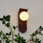 Exuro Indoor Wall Lamp Wood Color / Walnut Color | Fioriscas
