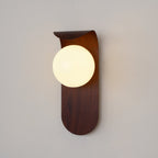 Exuro Indoor Wall Lamp Wood Color / Walnut Color | Fioriscas