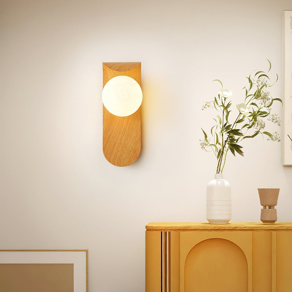 Exuro Indoor Wall Lamp Wood Color / Walnut Color | Fioriscas