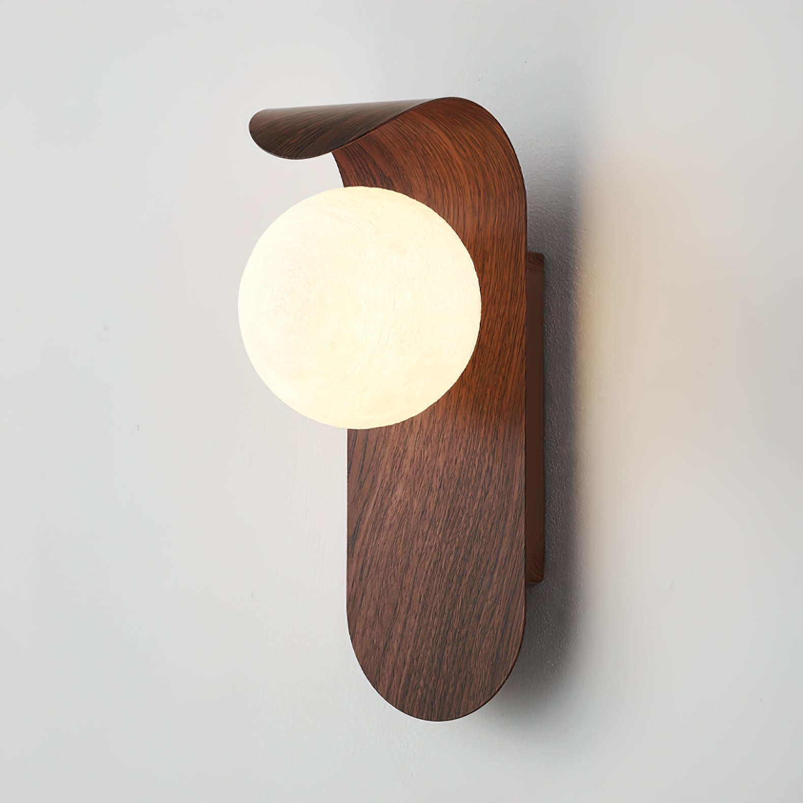 Exuro Indoor Wall Lamp Wood Color / Walnut Color | Fioriscas