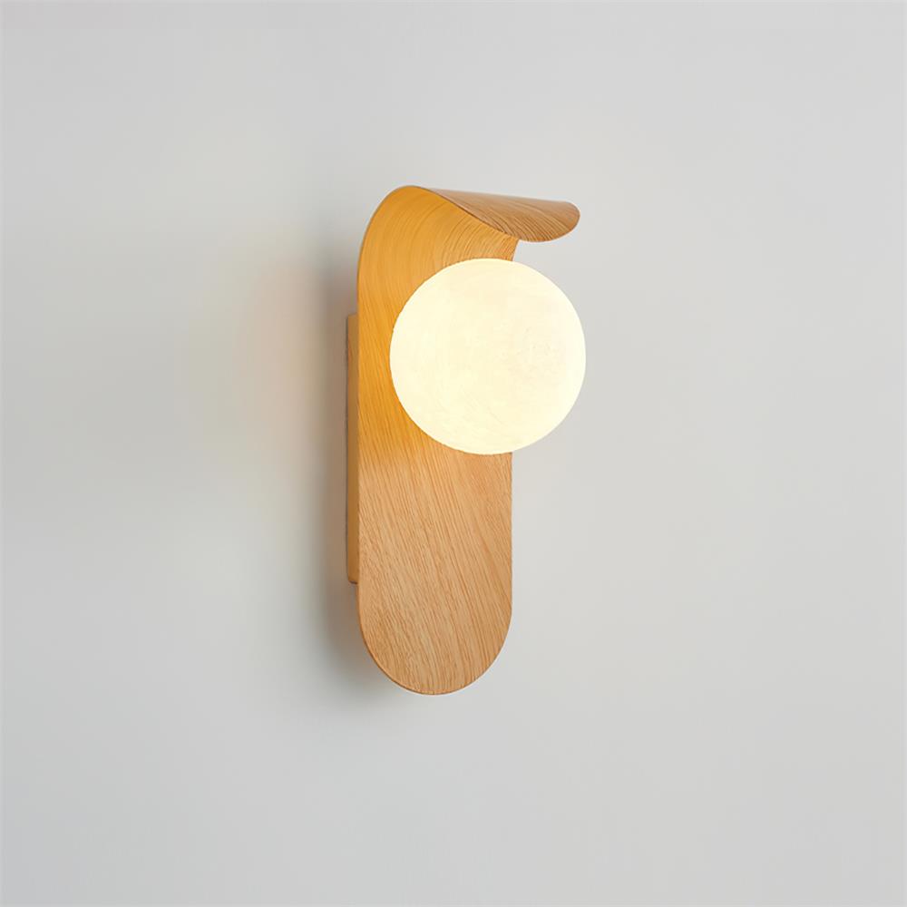 Exuro Indoor Wall Lamp Wood Color / Walnut Color | Fioriscas