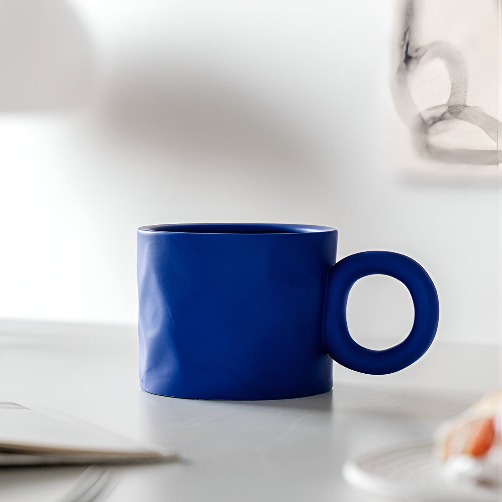 Viora keramisk kaffekopp med ringhåndtak, 450 ml / 15 oz, 5 farger