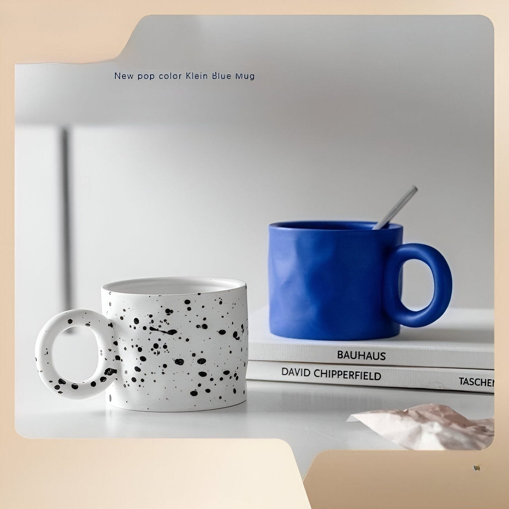 Viora keramisk kaffekopp med ringhåndtak, 450 ml / 15 oz, 5 farger