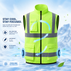 AirFlow Rechargeable Fan Vest For Outdoor Work And Travel