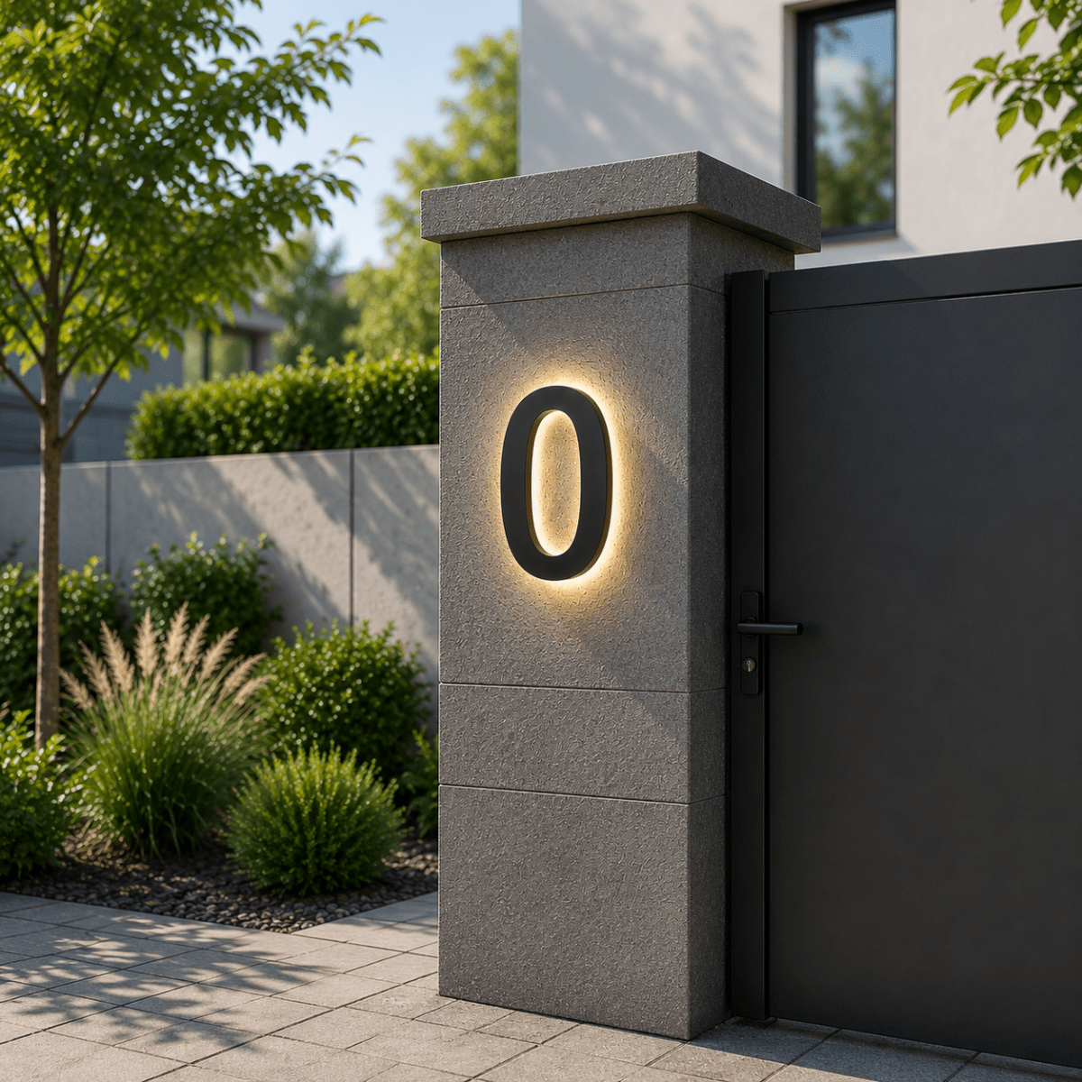Customizable LED House Numbers for Elegant Home Identification | Fioriscas