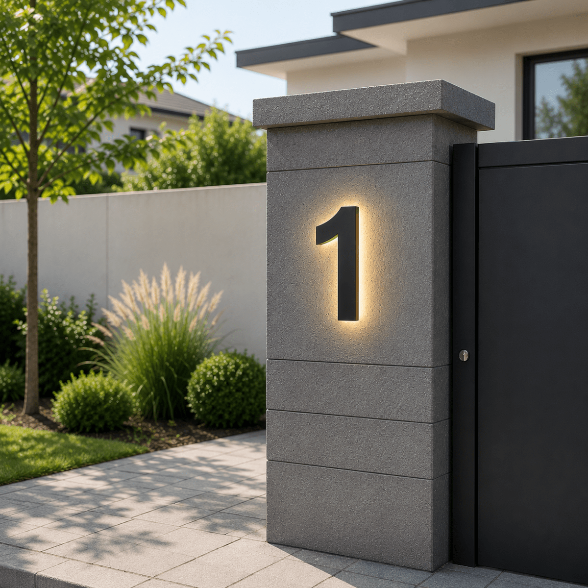 Customizable LED House Numbers for Elegant Home Identification | Fioriscas