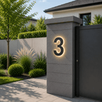 Customizable LED House Numbers for Elegant Home Identification | Fioriscas