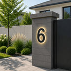 Customizable LED House Numbers for Elegant Home Identification | Fioriscas