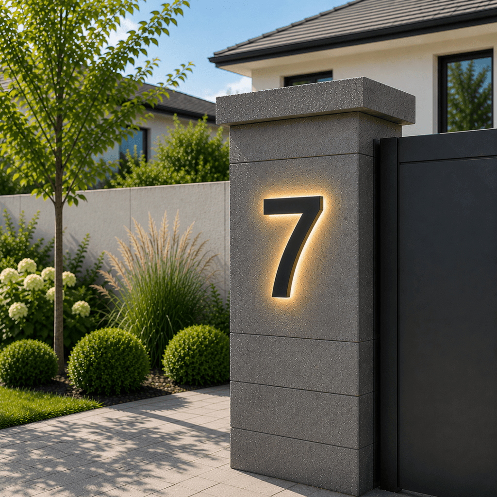 Customizable LED House Numbers for Elegant Home Identification | Fioriscas