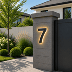 Customizable LED House Numbers for Elegant Home Identification | Fioriscas