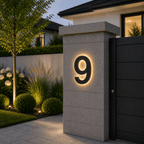 Customizable LED House Numbers for Elegant Home Identification | Fioriscas