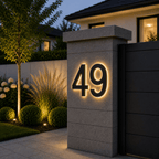 Customizable LED House Numbers for Elegant Home Identification | Fioriscas