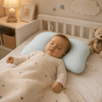 Lullabo Ergonomic Baby Pillow With Breathable Mesh Back Panel