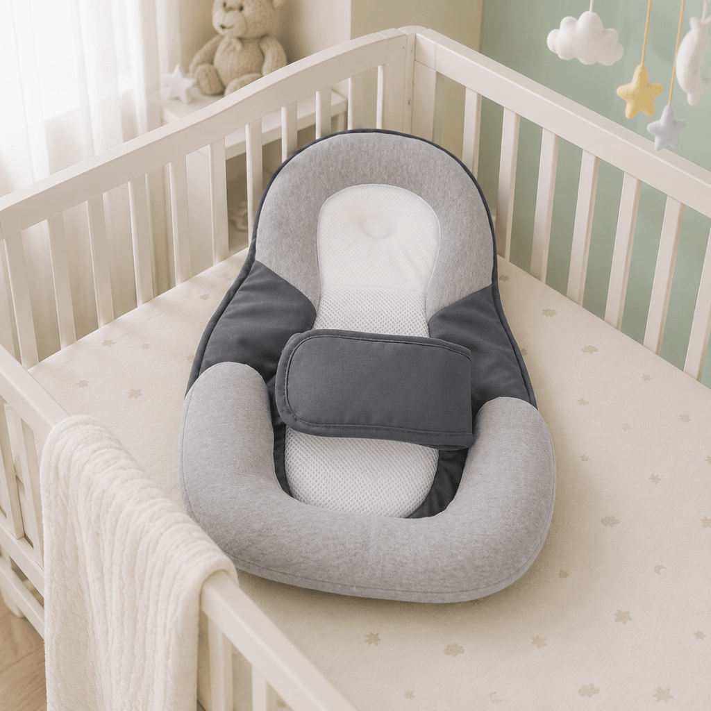 Almohada ergonómica para bebé con suave inclinación para la comodidad diaria | Fioriscas