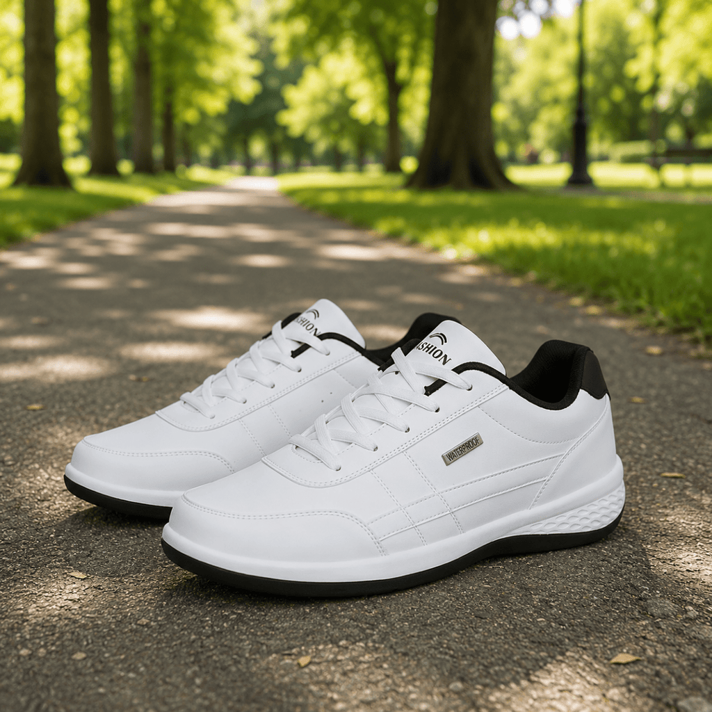 Baskets orthopédiques en cuir pour hommes, offrant un excellent confort et un bon maintien | Fioriscas