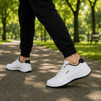 Baskets orthopédiques en cuir pour hommes, offrant un excellent confort et un bon maintien | Fioriscas