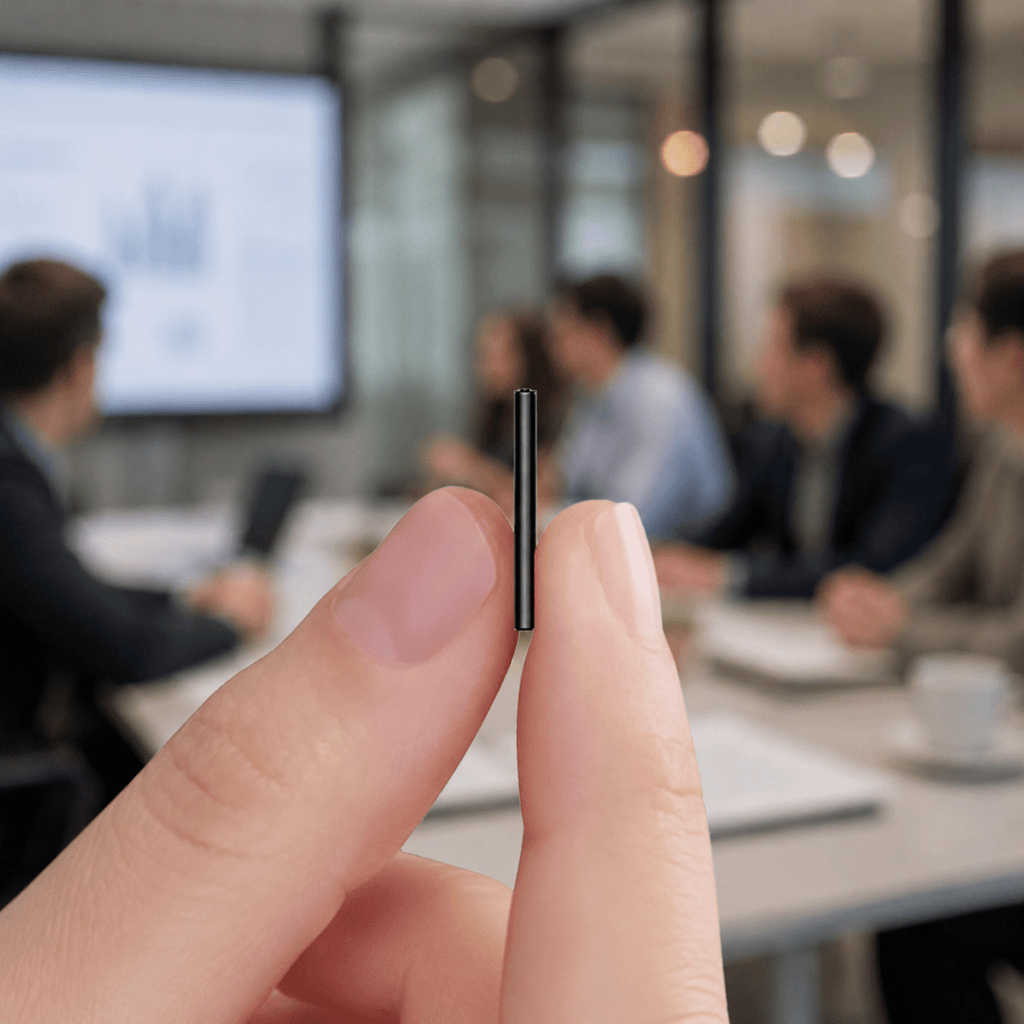 Lichtgewicht voicerecorder met stemactivering en ruime opslag | Fioriscas