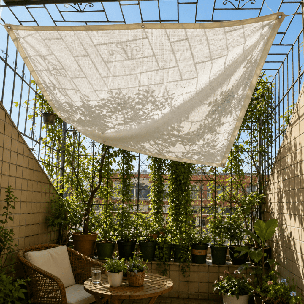 Rete ombreggiante da esterno per terrazza, balcone e cortile