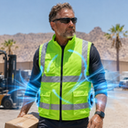 AirFlow Rechargeable Fan Vest For Outdoor Work And Travel