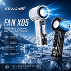 BreezeGo 3000mAh USB-C Handheld Fan For Personal Cooling On The Go