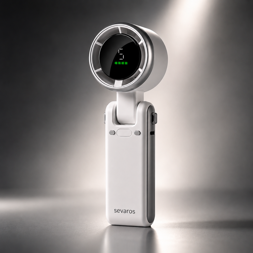 AirMini Travel Fan With USB Rechargeable Battery And Compact Design