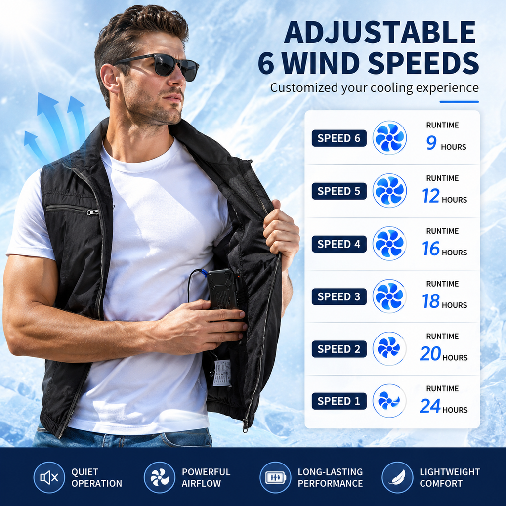 AeroVest Dual-Fan Cooling Vest For Outdoor Work And Heat Relief