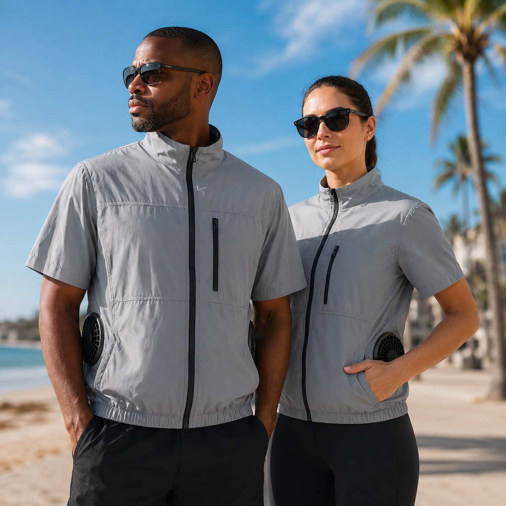 Four-Fan AeroForce Portable Cooling Vest For Outdoor Work Heat Relief