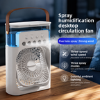 MistDesk USB Rechargeable Desk Cooler With Humidifier