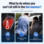 Car Seat USB Cooling Fan With Three Speed Settings For Ventilated Comfort