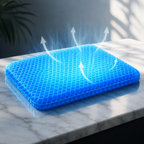 Honeycomb Gel Chair Pad, Non Slip Cushion For Home Or Office Use