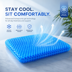 Honeycomb Gel Chair Pad, Non Slip Cushion For Home Or Office Use