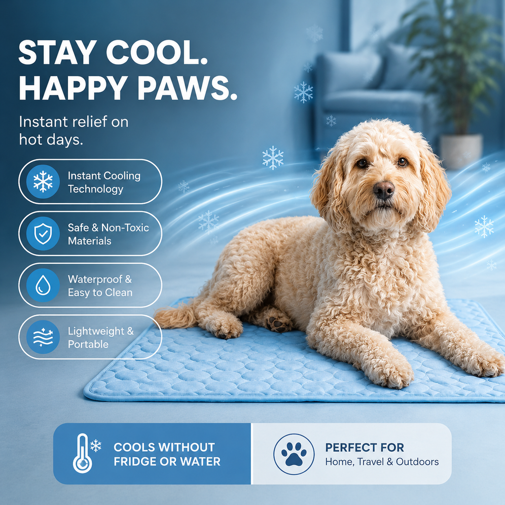 ChillDog Pressure Activated Self Cooling Pet Mat For Indoor Or Outdoor Use