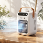 PureFlow Bladeless Desk Fan With USB Humidifier For Home Office