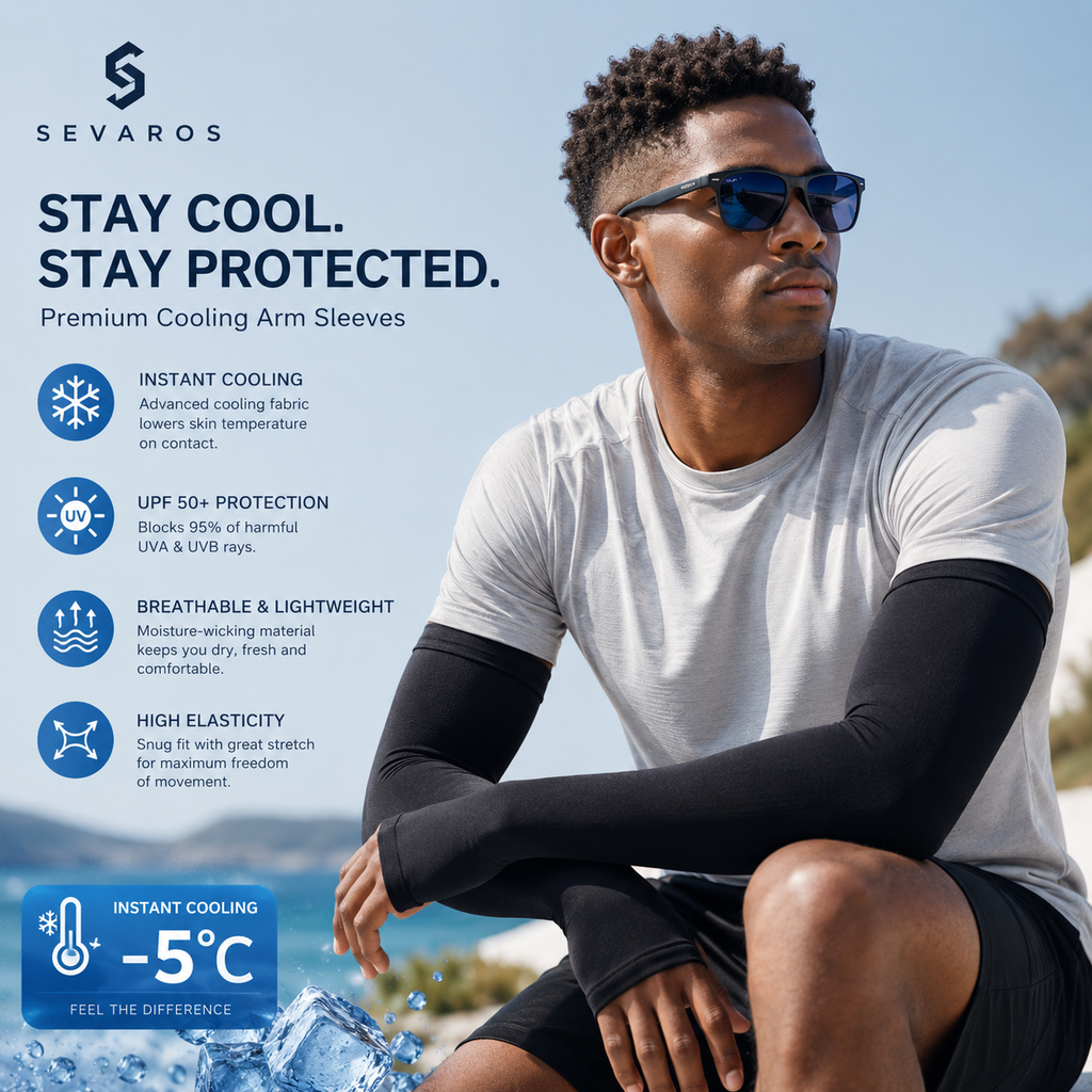IceSleeve Cooling Arm Wear With Ice Silk And UPF50 Plus For Active Outdoors