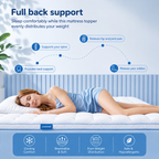 BambooChill Cooling Mattress Topper For Hot Sleepers, Extra Thick