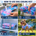 Breathable Canine Cooling Vest With UV Protection For All Breeds S-XXL