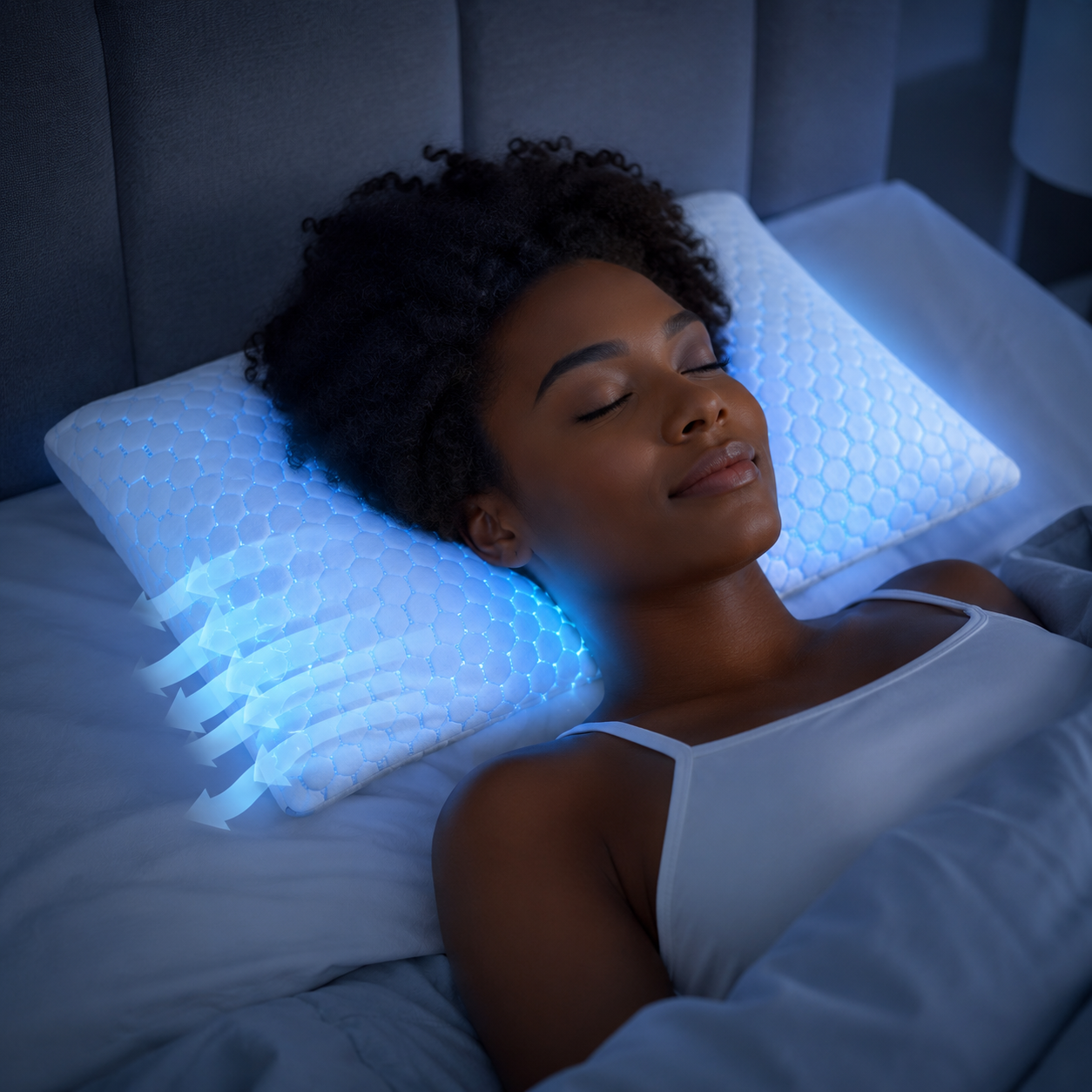 BambooRest Memory Foam Pillow With Cooling Bamboo Cover For Neck Support