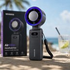 Ventilator de mână reîncărcabil USB-C pentru călătorii, exterior, birou și sală | Fioriscas